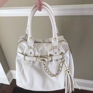 Steve Madden Gold and White Bag